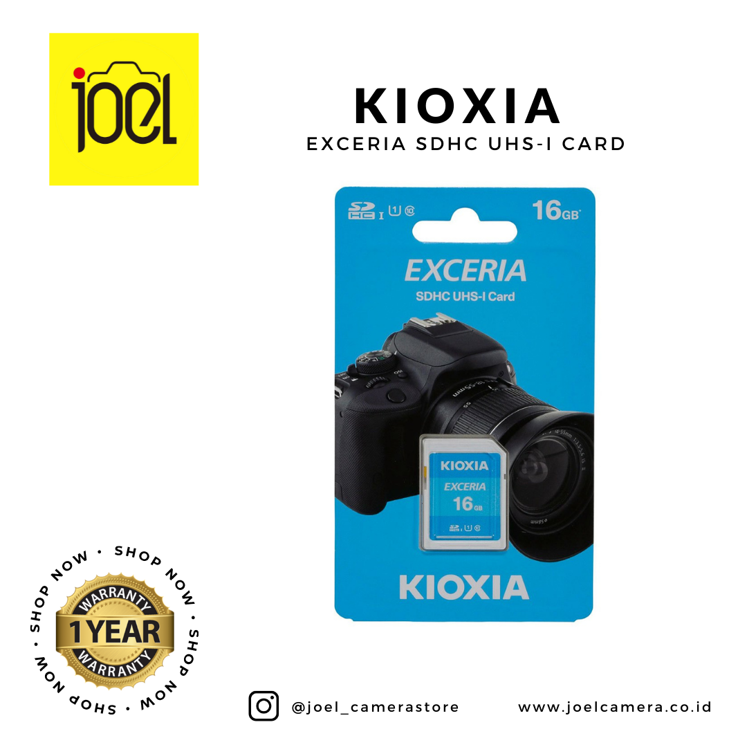 Kioxia Exceria SDHC UHS-I Card 16GB Memory Card