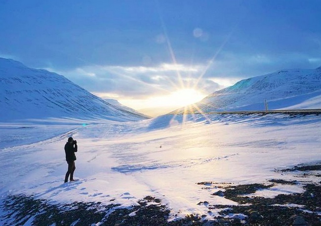 Sunrise Snow